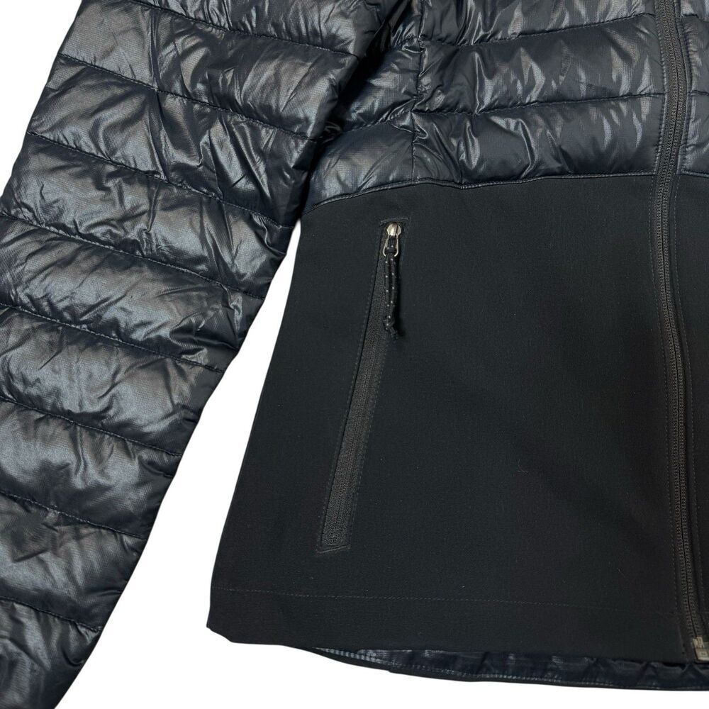 Columbia Down Goose Puffer Jacket Size S Omni Heat 590TD Turbo Black Outdoor - Picture 6 of 14